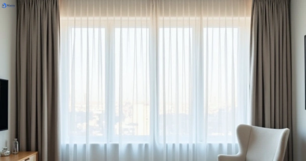 Freshly steam cleaned curtains in rochedale-south QLD